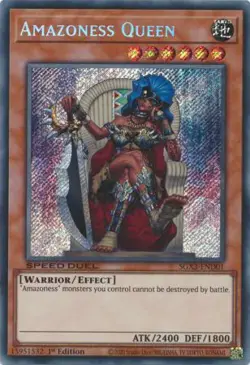 Yugioh! Amazoness Queen - SGX3-END01 - Secret Rare - 1st Edition Near Mint, Engl - Image 1