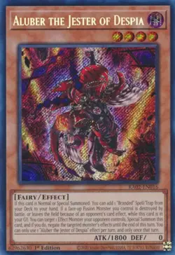 Yugioh! Aluber the Jester of Despia - RA02-EN016 - Secret Rare - 1st Edition Nea - Image 1