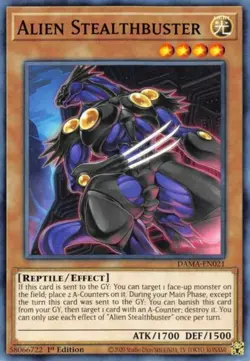 Yugioh! Alien Stealthbuster - DAMA-EN021 - Common - 1st Edition Near Mint, Engli - Image 1