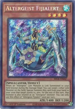 Yugioh! Altergeist Fijialert - BROL-EN047 - Secret Rare - 1st Edition Near Mint, - Image 1