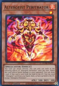 Yugioh! Altergeist Peritrator - DUNE-EN010 - Super Rare - 1st Edition Near Mint, - Image 1
