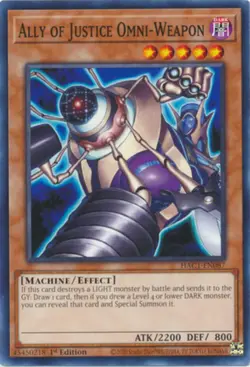 Yugioh! Ally of Justice Omni-Weapon - HAC1-EN087 - Common - 1st Edition Near Min - Image 1