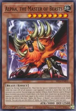 Yugioh! Alpha, the Master of Beasts - SR14-EN022 - Common - 1st Edition Near Min - Image 1
