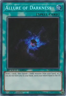 Yugioh! Allure of Darkness - SGX3-ENI30 - Secret Rare - 1st Edition Near Mint, E - Image 1