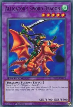Yugioh! Alligator's Sword Dragon - SBC1-ENB23 - Common - 1st Edition Near Mint, - Image 1