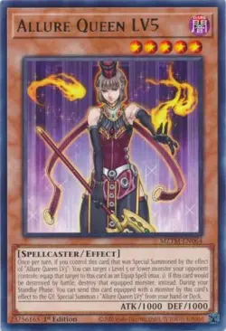 Yugioh! Allure Queen LV5 - MZTM-EN064 - Rare - 1st Edition Near Mint, English - Image 1