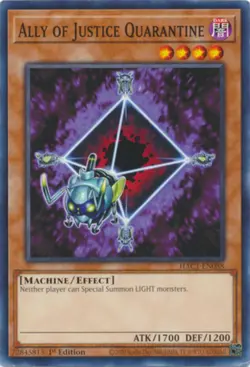 Yugioh! Ally of Justice Quarantine - HAC1-EN088 - Common - 1st Edition Near Mint - Image 1