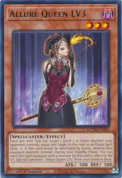 Yugioh! Allure Queen LV3 - MZTM-EN063 - Rare - 1st Edition Near Mint, English - Image 1