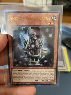YuGiOh Ancient Gear Statue MZTM-EN045 Ultra Rare 1st Edition - Image 1