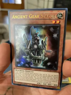 YuGiOh Ancient Gear Statue MZTM-EN045 Ultra Rare 1st Edition - Image 4