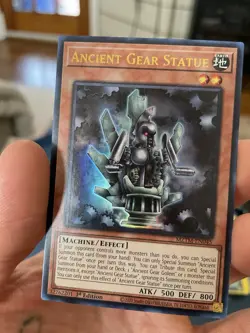 YuGiOh Ancient Gear Statue MZTM-EN045 Ultra Rare 1st Edition - Image 5