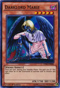 1x (LP) Darklord Marie - DESO-EN046 - Super Rare - 1st Edition YuGiOh - Image 1