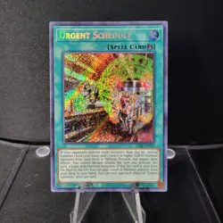 Yugioh Urgent Schedule LDS2-EN125 Secret Rare 1st Edition - Image 1