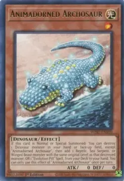 Yugioh! Animadorned Archosaur - WISU-EN050 - Rare - 1st Edition Near Mint, Engli - Image 1