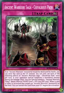 Yugioh! Ancient Warriors Saga - Chivalrous Path - BLVO-EN074 - Common - 1st Edit - Image 1