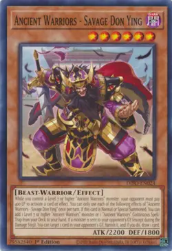 Yugioh! Ancient Warriors - Savage Don Ying - DIFO-EN024 - Common - 1st Edition N - Image 1