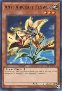 Yugioh! Anti-Aircraft Flower - IOC-EN076 - Common - Unlimited 25th Anniversary E - Image 1