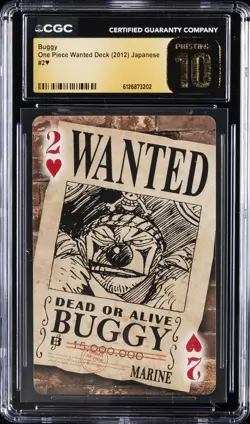 2012 ONE PIECE JAPANESE WANTED DECK BUGGY CGC 10 PRISTINE - Image 1
