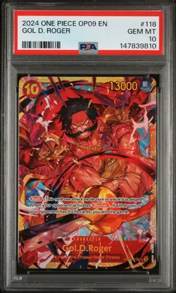 2024 ONE PIECE OP09-EMPERORS IN THE NEW WORLD #118 GOL D. ROGER PSA 10 - Image 1