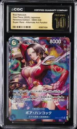 2025 ONE PIECE JAPANESE HEROINES ED ALTERNATE ART BOA HANCOCK CGC 10 PRISTINE - Image 1