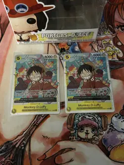 Set of 2 Monkey.D.Luffy OP07-109 SR One Piece Premium Booster The Best Vol. 2 NM - Image 1