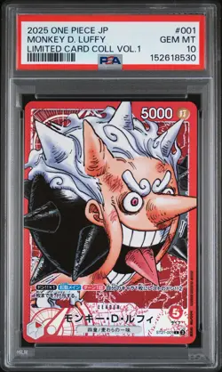 2025 ONE PIECE JAPANESE LTD COLLECTION VOL.1 #001 MONKEY D. LUFFY PSA 10 - Image 1