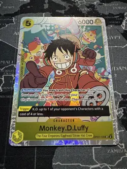Monkey.D.Luffy OP07-109 One Piece TCG SR Super Rare NM English Foil - Image 1