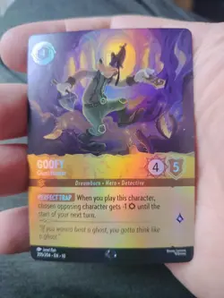 Disney Lorcana Goofy Ghost Hunter Epic Whispers In The Well Holofoil 205/204 NM - Image 1