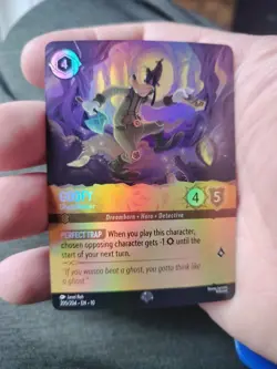 Disney Lorcana Goofy Ghost Hunter Epic Whispers In The Well Holofoil 205/204 NM - Image 2