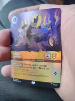 Disney Lorcana Goofy Ghost Hunter Epic Whispers In The Well Holofoil 205/204 NM - Image 3