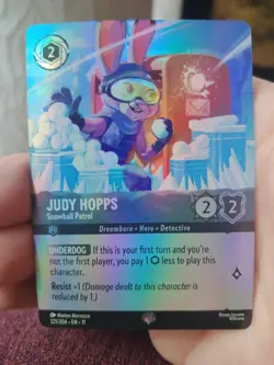 Judy Hopps - Snowball Patrol (Epic) 221/204 Winterspell Holo Disney Lorcana - Image 1
