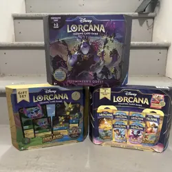 (3x) Disney Lorcana TCG: Ursula's Return Illumineer's Quest + Into The Inklands - Image 1
