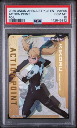 Union Arena Kikoru Shinomiya Action Point Foil Holo PSA 10 Gem Mint Kaiju No 8 - Image 1
