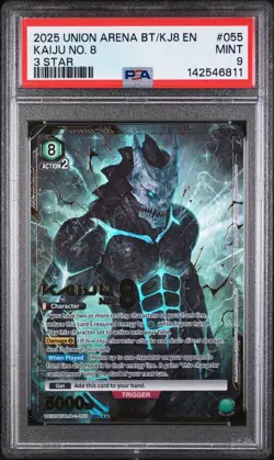 Union Arena TCG Kaiju No 8 Hibino Kafka 3 Star Alt Art Holo PSA 9 Mint - Image 1