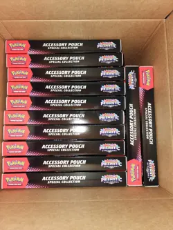 LOT OF 12 Pokemon TCG Prismatic Evolutions Accessory Pouch Collection NEW SEALED - Image 1