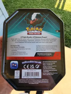 Sealed Pokemon TCG Triple Whammy Collector Tin Darkrai Booster Packs Sealed - Image 2