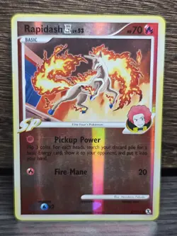 Pokemon TCG Rapidash 47/99 Reverse Holo Arceus 2009 LP - Image 1