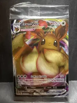 SEALED Eevee VMAX SWSH087 Black Star Promo Full Art Holo Pokemon TCG 2021 NM - Image 1
