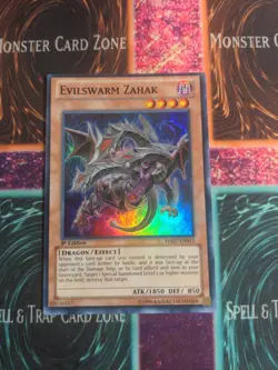 Yu-Gi-Oh! Evilswarm Zahak HA07-EN012 1st Edition Super Rare NM - Image 1