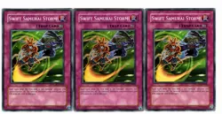 Yugioh- 3X Swift Samurai Storm! - Common - Unlimited - STON-EN058 - Near Mint - Image 1