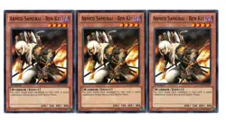 Yugioh- 3X Armed Samurai - Ben Kei - Common - 1st Edition - LCYW-EN261 - NM - Image 1