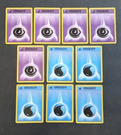 VINTAGE 1999 POKEMON BASE SET ENERGY 96-126 RED BLUE GREEN LOT OF 36 CARDS - Image 4