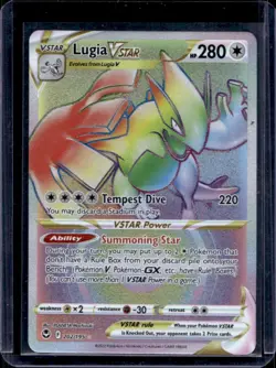2022 Pokemon SWSH Silver Tempest Lugia VSTAR #202/195 - Image 1