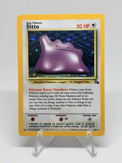 Pokemon Fossil Ditto Holo 3/62 - Image 1