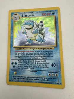 Pokemon TCG Blastoise 2/102 Base Set 2 Holo Rare, Retired 1999 WOTC - Image 1