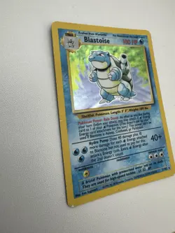 Pokemon TCG Blastoise 2/102 Base Set 2 Holo Rare, Retired 1999 WOTC - Image 3