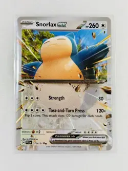 Pokemon TCG Snorlax EX Double Rare Prismatic Evolutions 076/131 NM Card - Image 1