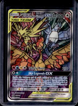 2016-19 Pokemon SM Black Star Promos Moltres & Zapdos Articuno Tag Team #SM210 - Image 1