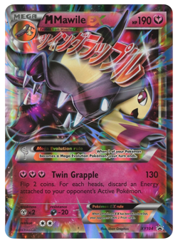 POKEMON TCG MEGA MAWILE EX XY104 BLACK STAR PROMO JUMBO - Image 1
