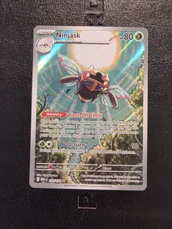 Pokemon TCG Ninjask 137/132 ME01: Mega Evolution Illustration Rare IR NM - Image 1